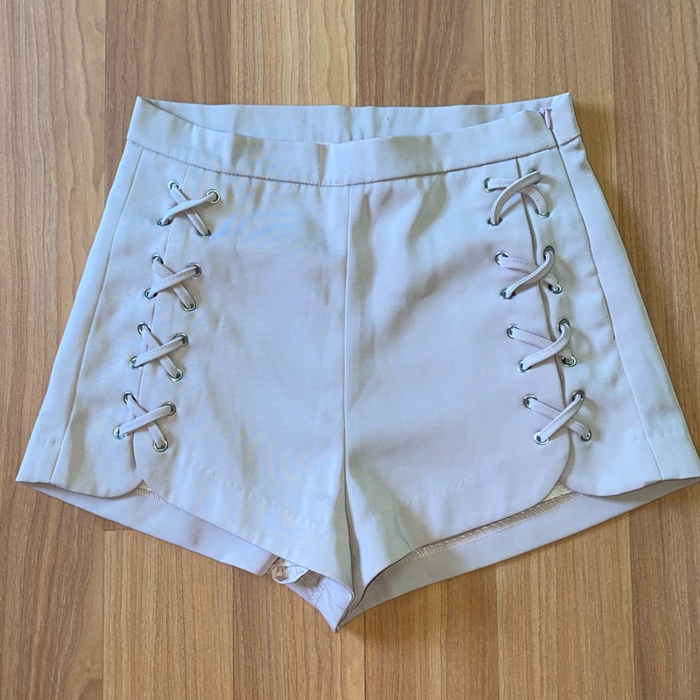 Pale pink shorts